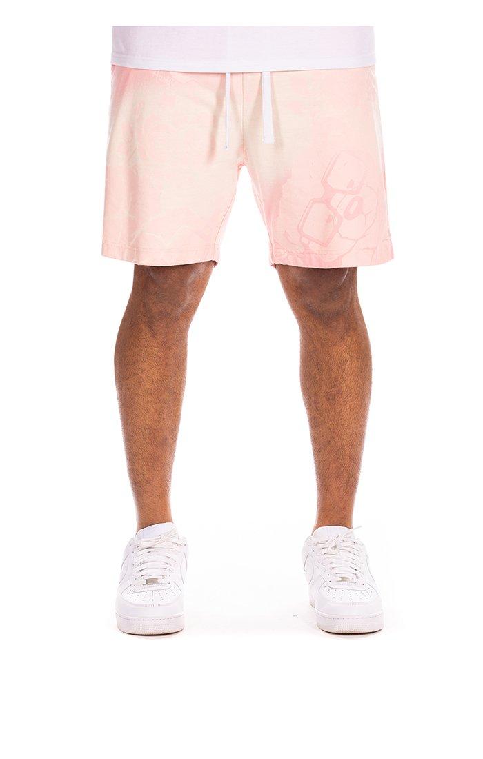 Hustle Gang Men's Unwind Shorts - Pink - PINK